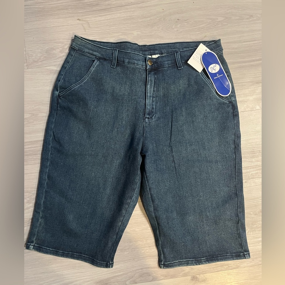 Diane Gilman Dark Blue Jean Shorts